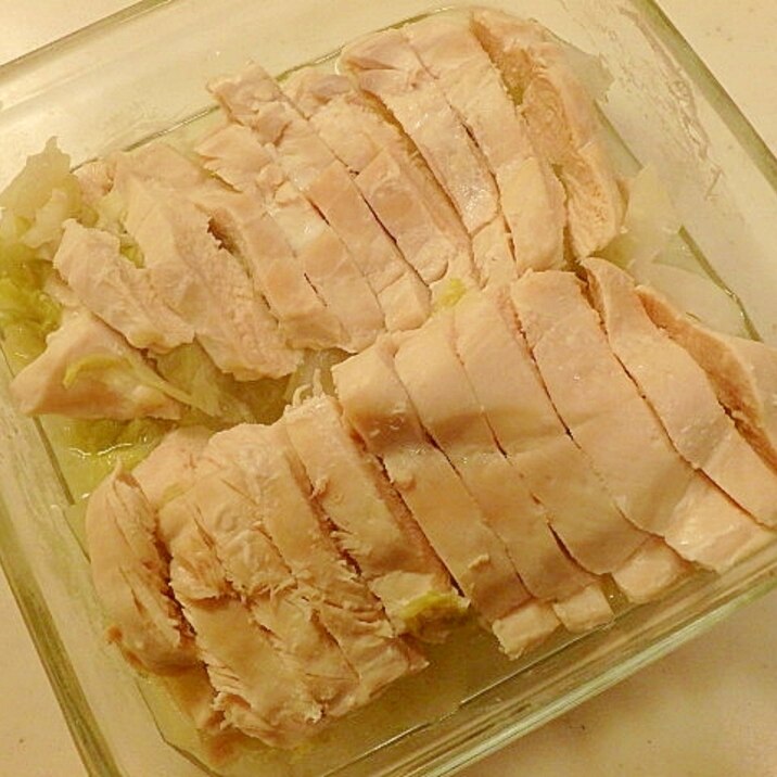 電子レンジで 鶏むね肉と白菜の蒸し物 レシピ 作り方 By めい 楽天レシピ 電子レンジで 鶏むね肉と白菜の蒸し物 レシピ 作り方 By めい 楽天レシピ